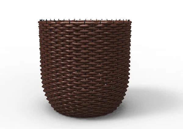 Basket Isolate Background — Stock Photo, Image