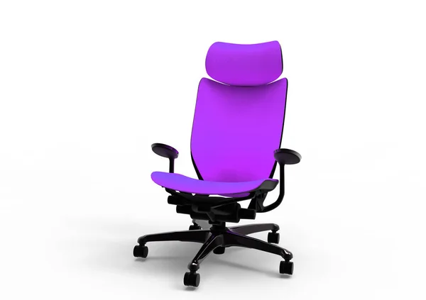Moderní Otočná Židle Izolované Bílém — Stock fotografie