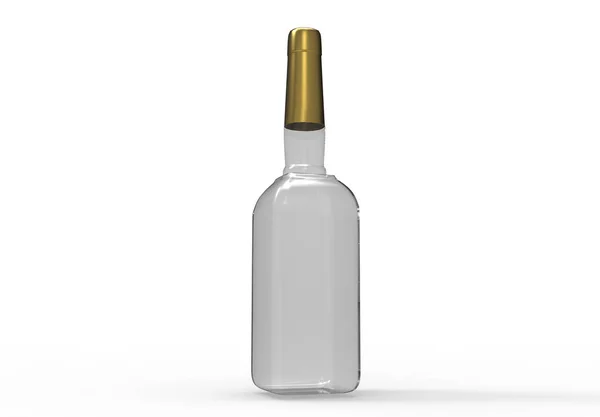Fles Isoleren Achtergrond — Stockfoto
