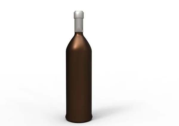 Butelka Izolat Tło — Zdjęcie stockowe