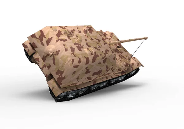Battle Tank Isolate Background — Stock Photo, Image