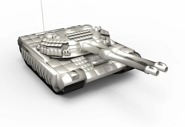 Battle Tank Isolate Background — Stock Photo, Image