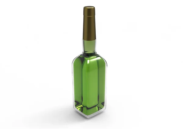 Flasche Isolieren Hintergrund — Stockfoto