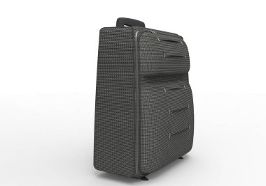 Beyaz arka plan üzerinde izole seyahat için bavul