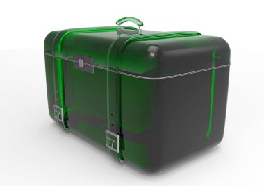 Beyaz arka plan üzerinde izole seyahat için bavul