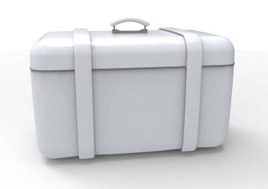 Beyaz arka plan üzerinde izole seyahat için bavul