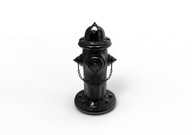 illüstrasyon izole beyaz zemin üzerine kırmızı yangın musluğu