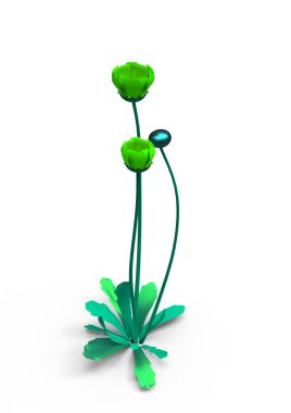 vazo çiçekleri 3d ayrı tut moduyla arka plan