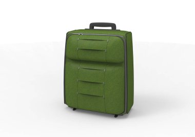 Beyaz arka plan üzerinde izole seyahat için bavul