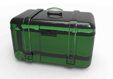 Beyaz arka plan üzerinde izole seyahat için bavul