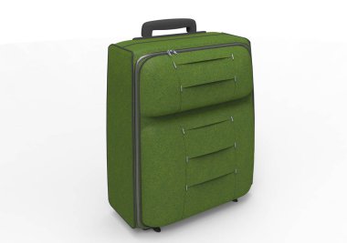 Beyaz arka plan üzerinde izole seyahat için bavul