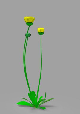 vazo çiçekleri 3d ayrı tut moduyla arka plan