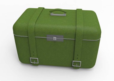 Beyaz arka plan üzerinde izole seyahat için bavul