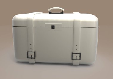 Beyaz arka plan üzerinde izole seyahat için bavul