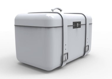 Beyaz arka plan üzerinde izole seyahat için bavul