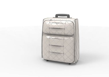 Beyaz arka plan üzerinde izole seyahat için bavul