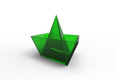 kağıt gemi 3d ayrı tut moduyla arka plan