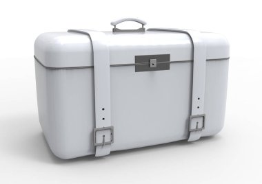 Beyaz arka plan üzerinde izole seyahat için bavul