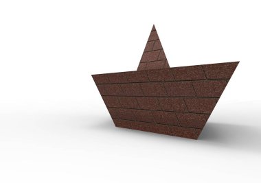 kağıt gemi 3d ayrı tut moduyla arka plan