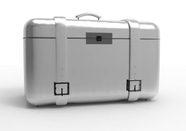 Beyaz arka plan üzerinde izole seyahat için bavul