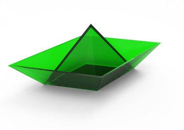 kağıt gemi 3d ayrı tut moduyla arka plan