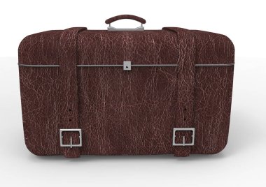 Beyaz arka plan üzerinde izole seyahat için bavul