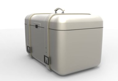 Beyaz arka plan üzerinde izole seyahat için bavul