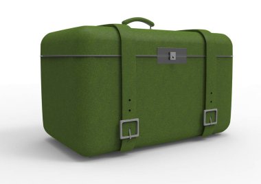 Beyaz arka plan üzerinde izole seyahat için bavul