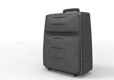 Beyaz arka plan üzerinde izole seyahat için bavul