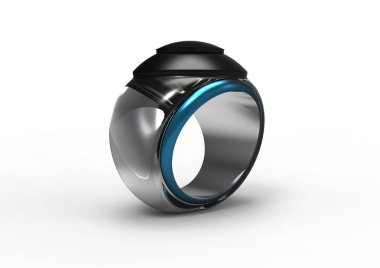 Beyaz arkaplanda izole edilmiş altın halkalar