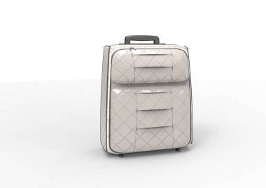 Beyaz arka plan üzerinde izole seyahat için bavul