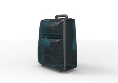 Beyaz arka plan üzerinde izole seyahat için bavul