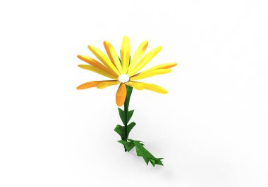 vazo çiçekleri 3d ayrı tut moduyla arka plan