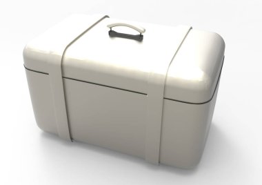 Beyaz arka plan üzerinde izole seyahat için bavul