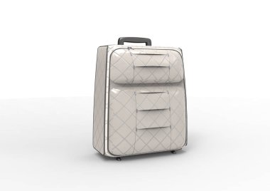 Beyaz arka plan üzerinde izole seyahat için bavul