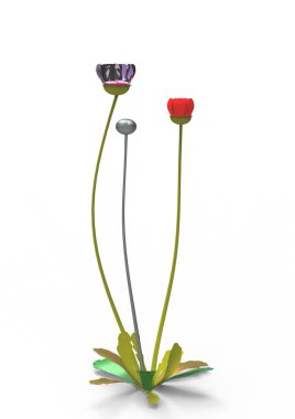 vazo çiçekleri 3d ayrı tut moduyla arka plan