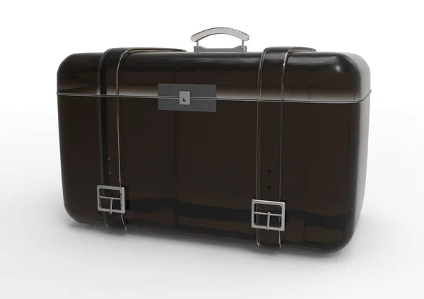 Koffer Für Reisen Isoliert Auf Weißem Hintergrund — Stockfoto