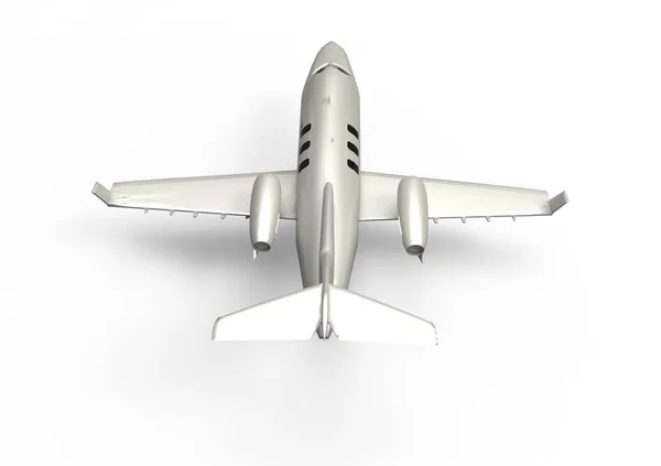 Vechter Vliegtuig Wit — Stockfoto