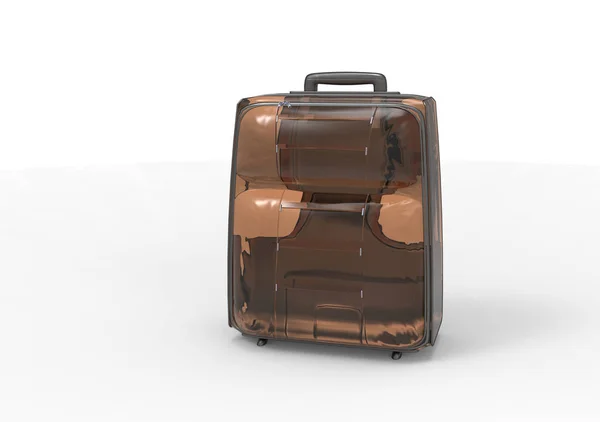 Suitcase Travelling Isolated White Background — Stock Photo, Image