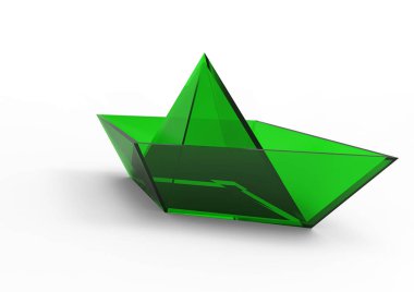 kağıt gemi 3d ayrı tut moduyla arka plan