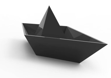 kağıt gemi 3d ayrı tut moduyla arka plan