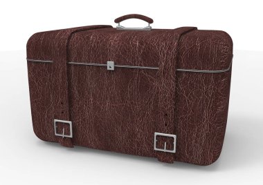 Beyaz arka plan üzerinde izole seyahat için bavul