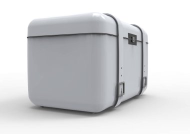 Beyaz arka plan üzerinde izole seyahat için bavul