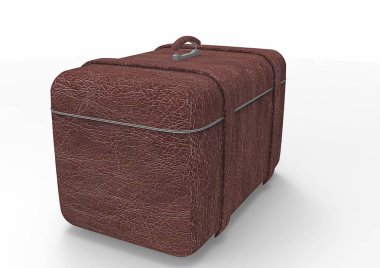 Beyaz arka plan üzerinde izole seyahat için bavul