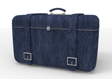 Beyaz arka plan üzerinde izole seyahat için bavul