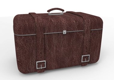 Beyaz arka plan üzerinde izole seyahat için bavul