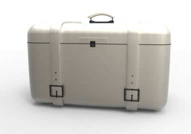 Beyaz arka plan üzerinde izole seyahat için bavul