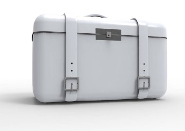 Beyaz arka plan üzerinde izole seyahat için bavul