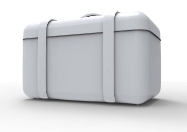 Beyaz arka plan üzerinde izole seyahat için bavul