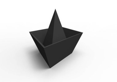 kağıt gemi 3d ayrı tut moduyla arka plan